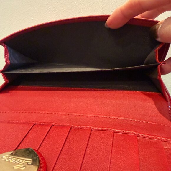 Gucci Microguccissima Heart Continental Red Leather Wallet - Picture 5 of 11